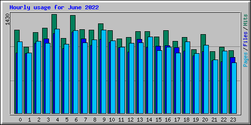 Hourly usage for June 2022