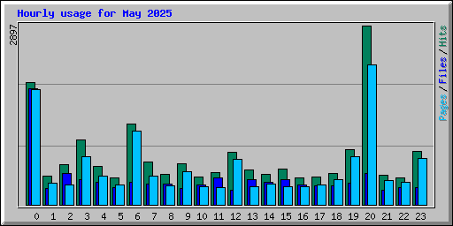 Hourly usage for May 2025