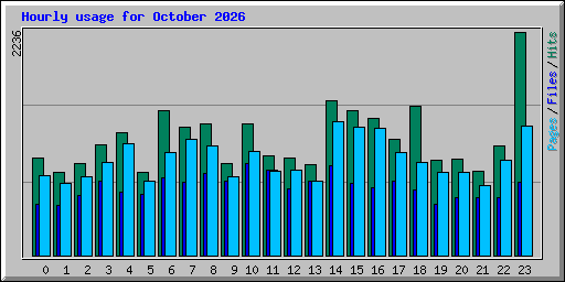 Hourly usage for October 2026